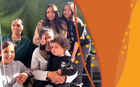 banner image of inter-generational Aboriginal family